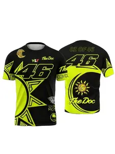 2026 Hot Selling Item: Valentino Rossi #46 Motorsport Enthusiast Men's Commemorative Short-Sleeve T-Shirt, Summer Style, Stylish, Breathable, 3D Pattern Shirt