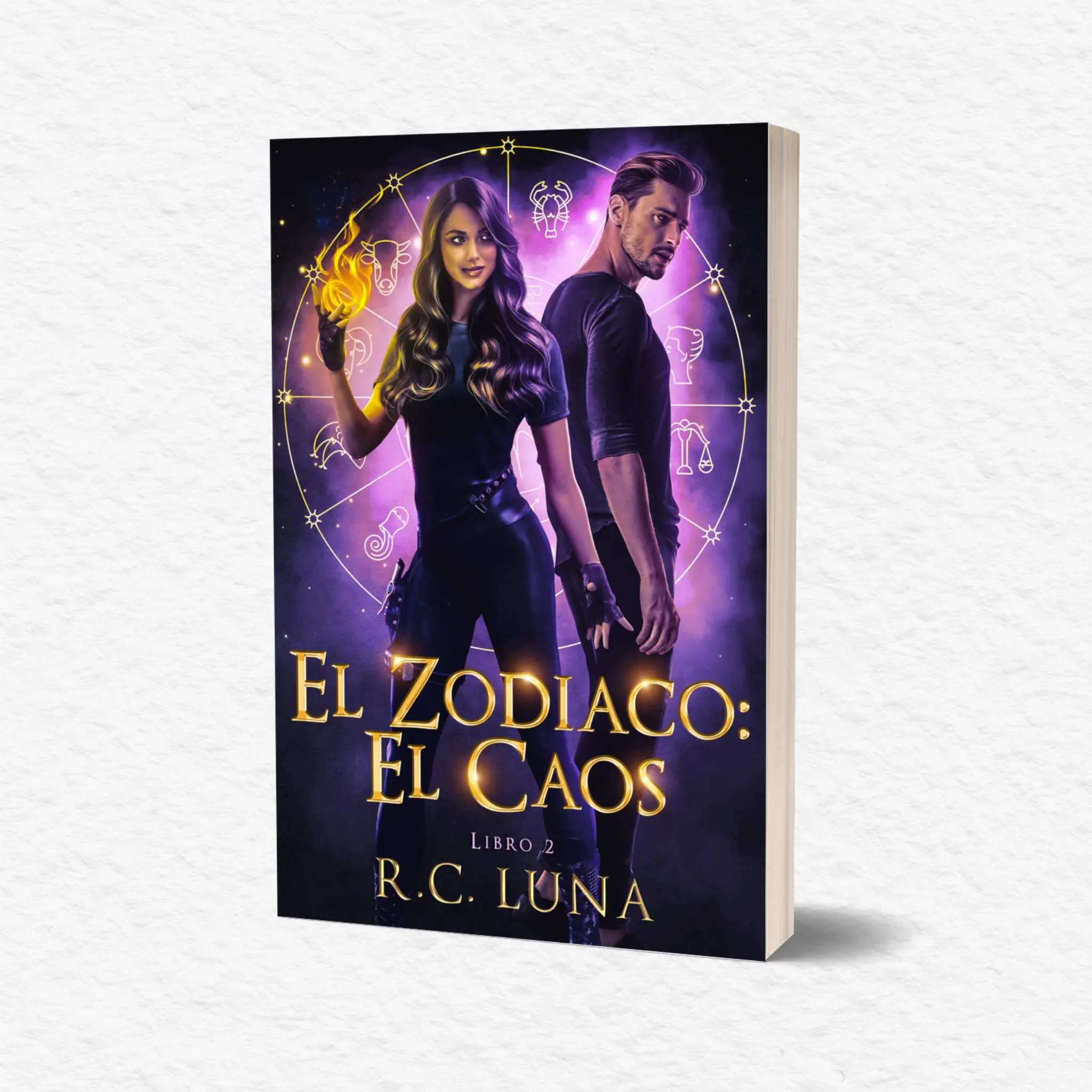 El Zodiaco: El Caos (Ver. Español) – Firmada + Stickers | Fantasia Urbano con Romance Oscuro | Libro 1 de la Serie Warrior Shifter