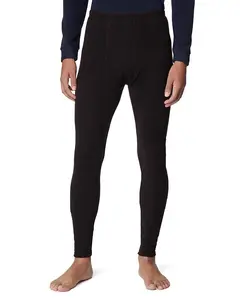 32 Degrees Heat Men’s Performance Thermal Heavyweight Fleece Baselayer Legging Pant, Black, Small