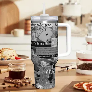 Doc Holliday Tumbler Val Kilmer Tombstone Tribute for Movie Buffs & Western Fans Customized Chivas Soccer Funny Sarcastic Oral Solution Gradient Stainless Steel Water Bottle Set cecily bauchmann water bottles doggie Digital Egg of Glass L tumbler round