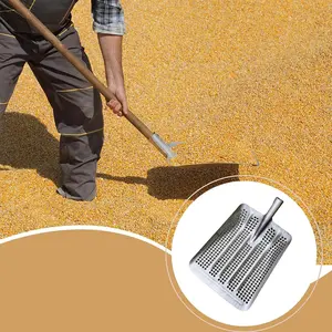 Generic Leaking Sifting Sifter Steel Professional Hollow Wear Resistant Easy to Sieve for Gardening, Upgraded round hole