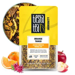 Tiesta Tea Orange Tango | Orange Hibiscus Herbal Tea | Premium Loose Leaf Blend | Non-Caffeinated Fruit Blends | Make Hot or Iced Beverage Flavor
