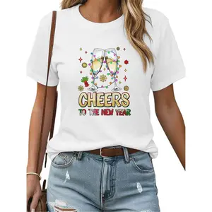 Cheers to the New Year Themed Tee