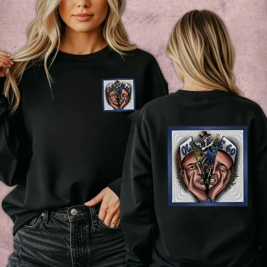 Ole 60 Graphic Band Sweatshirt – Country Rock Music Tee, Vintage Album Style Sweatshirt, Southern Rock Fan Gift