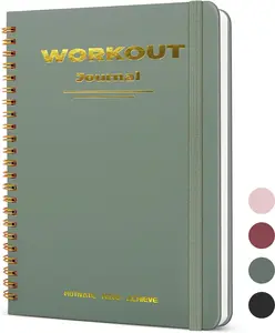 Undated Fitness Workout Journal Log Book Planner A5 (8.5" x 6.7")