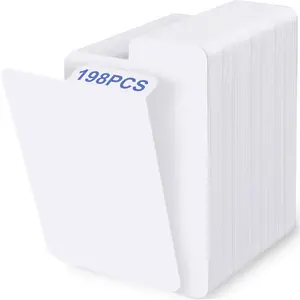 198PCS White Paper Standard Vertical Trading Card Dividers for MTG Sports Games Card Categorization and Management