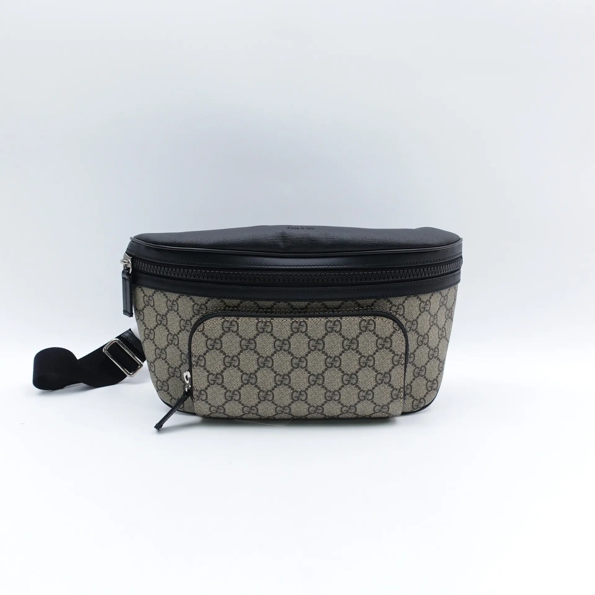Pre-owned GUCCI Coated Canvas Crossbody Bags Black Bumbag Crossbody Bag T10395865