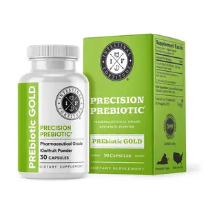 Intestinal Fortitude PREbiotic GOLD Precision Prebiotic - New Zealand Gold Kiwifruit Pectin for Optimal Gut Health - 30 Capsules - Healthcare Supplement