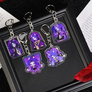 The Freak Circus Jester Acrylic Keychain Set | Purple Demon Clown Bag Charm & Gift