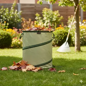 30 Gal Collapsible Kangaroo Lawn and Leaf Bag, Durable Gardening Tools for Easy Storage, Outdoor Waste Management and Garden Use