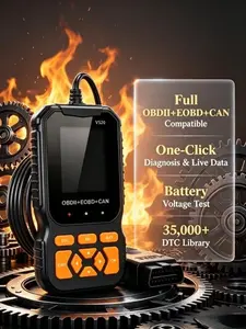 New OBD2 Diagnostic Scanner, USB-Powered Automotive Diagnostic Tool, Engine Fault Detector & Code Reader with I/M Function, 10-Language Support, Battery-Free Vehicle Diagnostic Tool