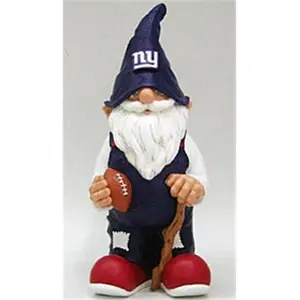 York 11" Male Garden Gnome, Resin Outdoor Decor with Full Team Logo, Home Decor Statue Figurine