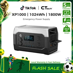 [Summerwins][Power Outage Survival] CTOLITY Portable Power Station [1800W/1024WH], LiFePO4 Battery Backup for Home, Solar Generator for Camping Road Trip Essentials, RV, Emergency Prep,Off Grid Living,Van Life Must Haves,Camping Gear