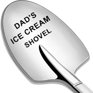 Funny Dad Gifts - Dad's Ice Cream Shovel Spoon - Unique Personalized Gifts for Dad Father in Law Fathers Day Birthday Christmas Stocking Stuffers Novelty Small Presents from Daughter Son