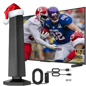 2025 TV Antenna,1200+ Miles Long Range TV Antenna, HD Digital TV Antenna Indoor with Signal Booster, Antenna for Smart TV and All Older TV's-Supports 4K 1080p -5M Long Cables