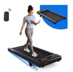 Walking Pad Treadmill with 6% Incline and Remote Control,Under Desk Treadmill for Home&Office, 250 lbs Weight Capacity