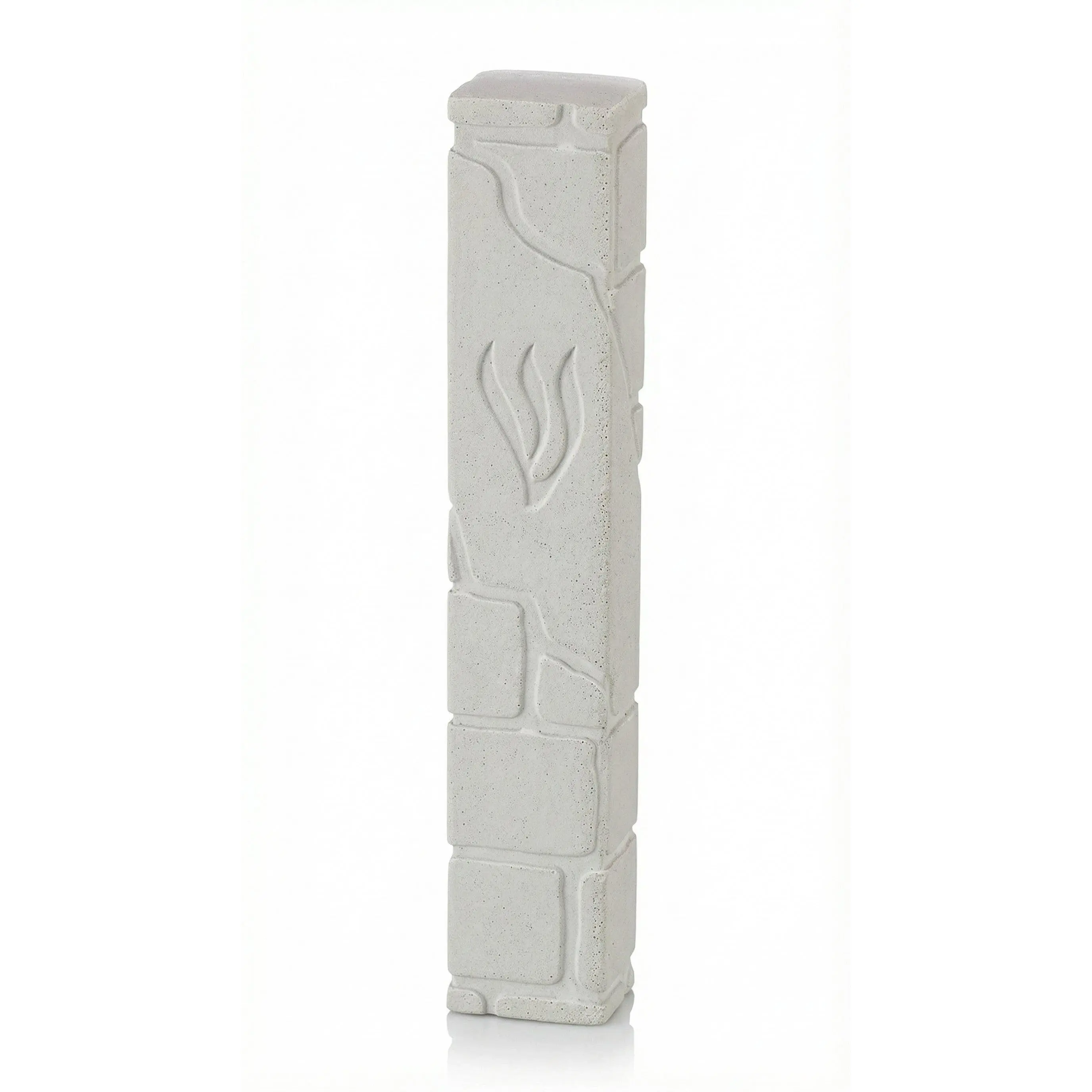 Kotel White Cement Mezuzah