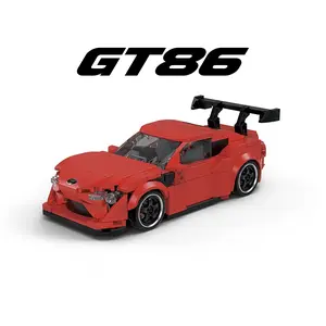 GT86 Sports Car Building Block Toys Set (1:32 Scale), JDM Race Car Model Kit with Container Display Box, MOC Construction Toy for Adults & Car Enthusiasts, Collectible Desk Decoration & Ideal Gift, Assembly Blocks Set
