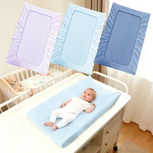Baby Changing Table Cover, Soft and Comfortable, Unisex Design, Multi-Scene Use, Solid Color Series, 1 Piece Set