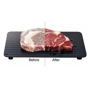 Fast Defrost Tray Fast Thaw Frozen Food Meat Fruit Quick Defrosting Plate Board Defrost Tray Thaw Master Home Kitchen Gadgets