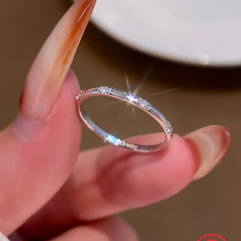 Elegant Zircon Ring for Women, Casual Style, Perfect for Dates and Daily Wear, Beautiful Jewelry Gift for Girlfriend, All Seasons, Sparkling Rings