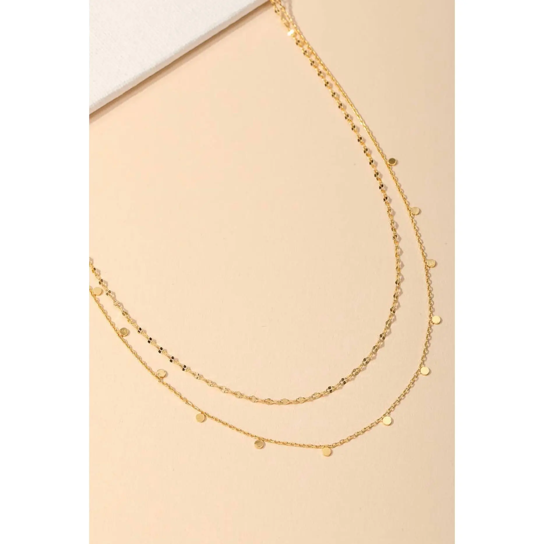 Layered Coin Choker Necklace