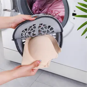 "Zippered Delicates Laundry Bag with Silicone Edge – Reusable Mesh Wash Protector for Bras, Underwear & Socks"