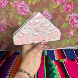 Cielito Napkin in Adorable Pink Color with Floral Design