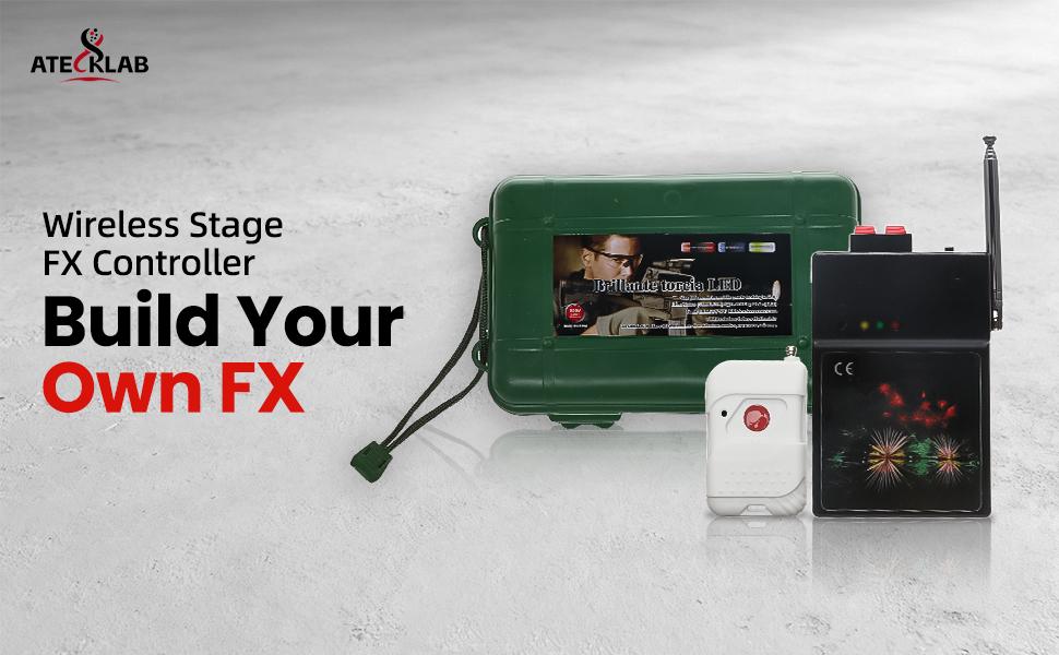 1Cues Wireless Fireworks Firing System Igniters With Remote Controller & Storage Case for Parties Weddings & Celebrations Firework Ignition