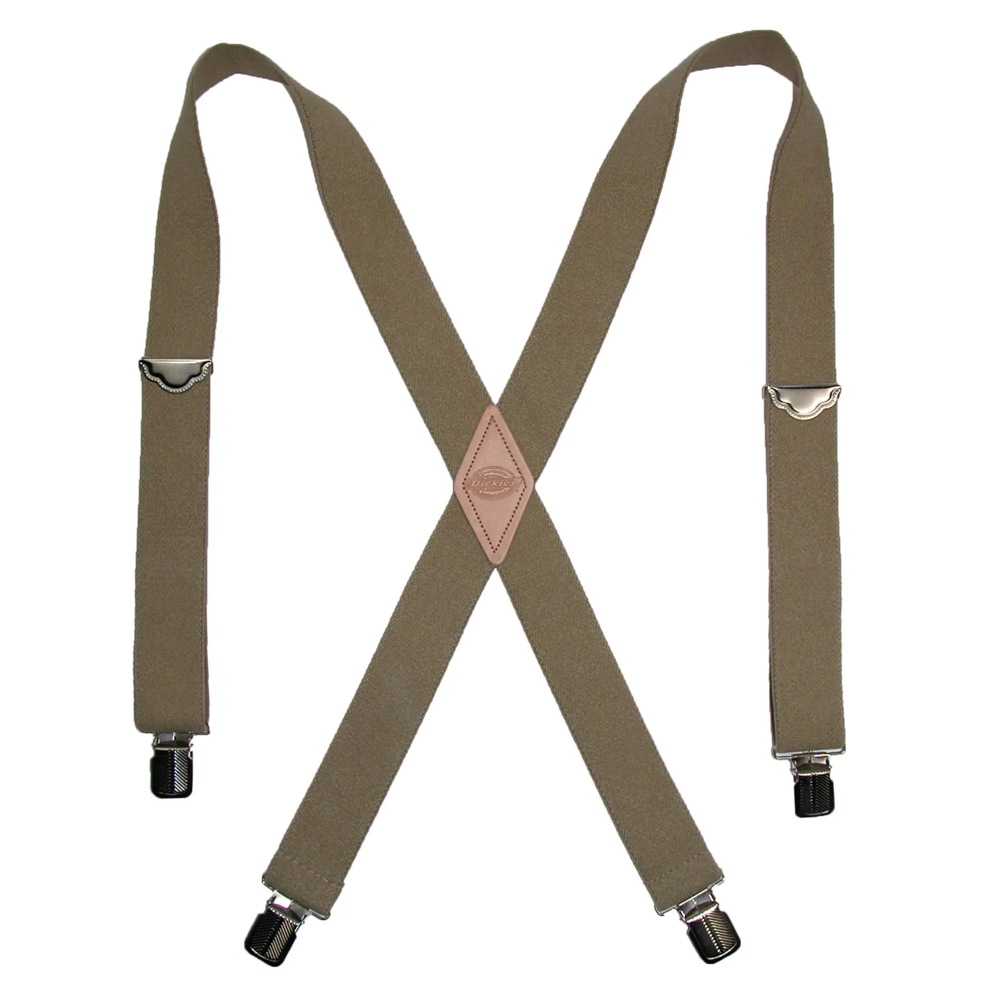 Dickies Men's Elastic X-Back Heavy Duty Clip-End Work Suspender Braces, Work Suspenders