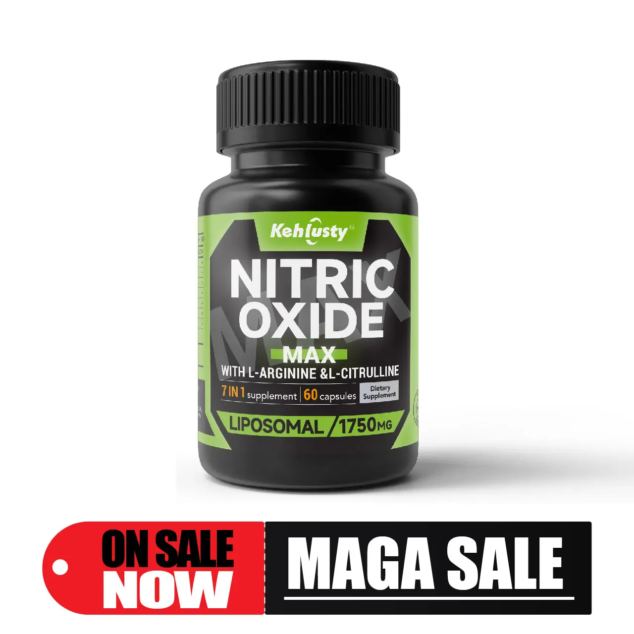7-in-1 Gluten-Free Pre-Workout Nitric Oxide Fitness Capsules - FDA Registered, Vitamin C, L-Citrulline, L-Arginine, Beetroot, Ginseng, Maca - Energy Support, Blood Flow Boost - 60 Count Ginseng Pre-Workout Products