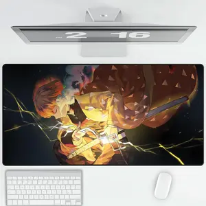[Sale Up To 50%] Zenitsu Mouse Pad Thunder Breathing for Gaming | NEKO Mouse Pads Store