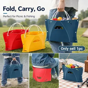 Folding Portable Camping Hiking Stool with Handbag Function, Collapsable Travel Chairs, high-quality PP plastic, lightweight and sturdy,Outdoor Ultralight Mini Step Stool Foldable,Airplane Foot Rest for Long Flight, for Outdoor Camping & Home & Office