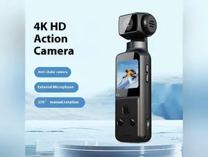 4K HD Anti Shake Pocket Sports Camera Mini Screen Cable Clip Lcd