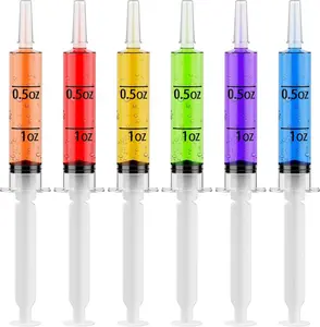 1.5oz/2oz/10ml/20ml Bulk Shot Syringes Party Drinks | Plastic Dispensers for Jelly, Beverages | Food Grade, BPA Free