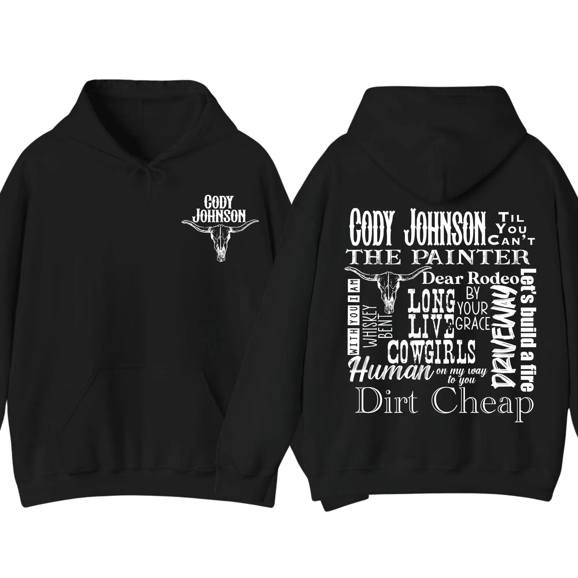 Cody Johnson T-Shirt & Hoodie friend For Men For Women, Country Music Graphic Top, Cow Print Cotton Fabric, Oversized Unisex Apparel, CoJo Concert Gift Clothing