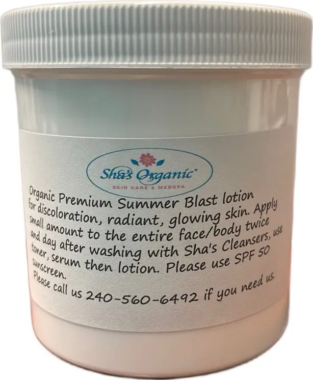 Organic Summer Blast  Mix Cream maximum Effect  - Vitamin E 16oz for Anti-Aging Moisturizers, Supports Skin Health & Reduces Fine Lines - Comfort, Hydrate