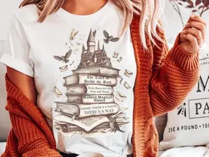 Potterhead T-Shirt, Magic Wand Print, Perfect Wizard Shirt for HP Enthusiasts, Gift for Fans,  Comfort Colors