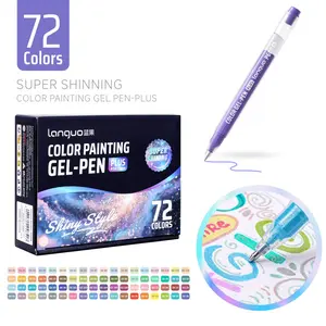 Languo 72 Color Glitter Gel Pen Set, 1.0mm Tip, Rich Colors, Large Capacity, Smooth Coloring, Ideal for Journals, Cards, Drawing, Crafts, Card Making