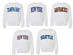 Vintage Baseball Varsity Sweatshirt Comfy Fall Sweatshirt Long Sleeve Soft Cotton Blend Classic Varsity Style Breathable for Cooler Days