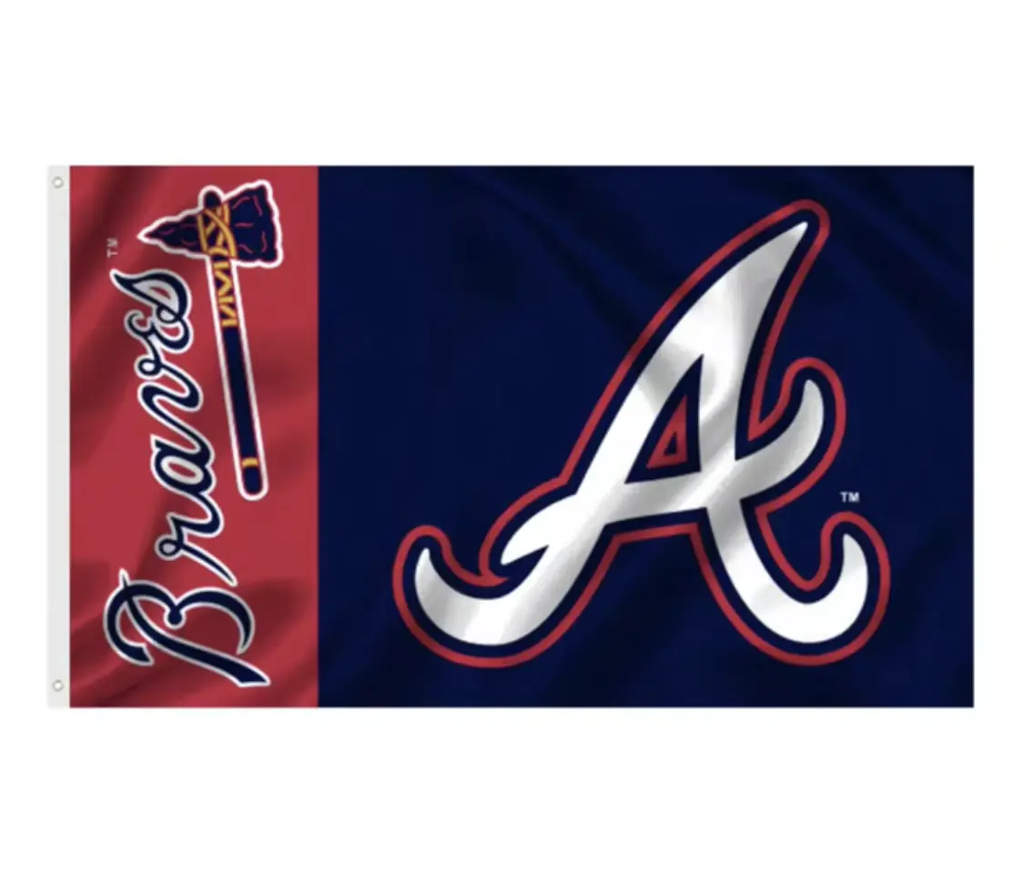 1-Sided Polyester Baseball Team Banners, 3x5 ft Festive Party & Home Decor Banners (Flags for man cave & Front yard)