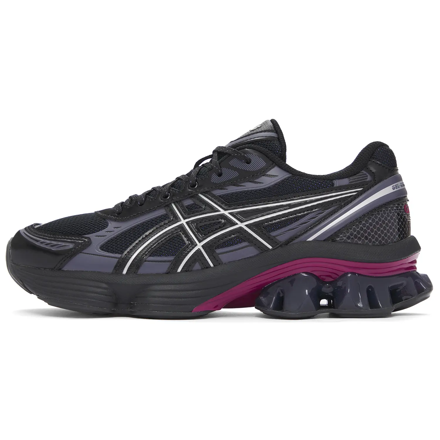 ASICS GEL Kinetic Fluent Black Cushioned Durable Low Top Running Shoes Unisex 1203A737-001