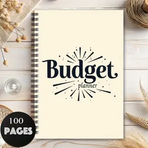 1 Monthly Financial Organizer and Expense Tracker   Secure Financial Future Planning Notebook for Budgeting and Money Management, Monthly Financial Planning | Minimalist Cover | Spiral Notebook, Financial Planning Organizer, Savings Challenge Planner