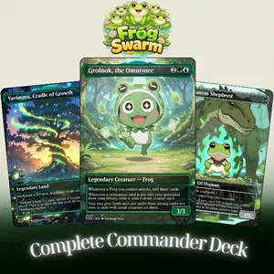 Frog Swarm  | EDH Commander 100 Card Deck + Tokens | Custom MTG Proxy