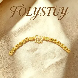 Length: 27.56 inches, Width: 8.6 mm 【FOLYSTUY (YNY11)】 Handmade large ribbed necklace, tank necklace. Can be worn with the same style bracelet.