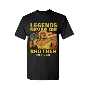 Hulk Hogan Shirt, Legends Never Die Brother Tshirt, RIP Hulk Hogan, Hulkamania Shirt, Hulkamania lives forver, Tribute shirt, hulkamania, Rest in power shirt