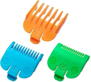 Set Compatible Most Wahl Clippers, Clipper Guides Replacement - Guard Number: #1/2, #1 and #1 1/2 (Length: 1/16 inch, 1/8 inch and 3/16 inch)