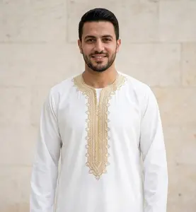 Attire by Yusuf Moroccan Thobe – Classic White