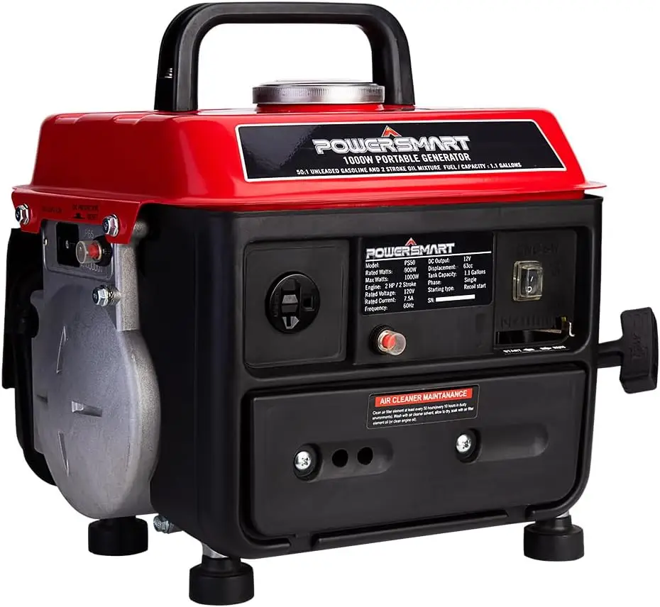 PowerSmart 1200-Watt Portable Generator with Super Quiet, Ultralight for Camping (PS50), generators for house power, fuse machine