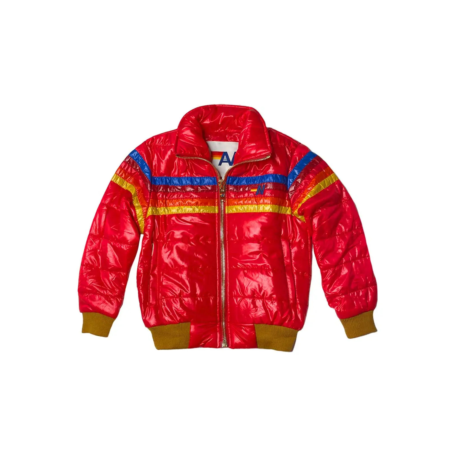 5 STRIPE KIDS TRAVELER JACKET - CHERRY GLOSSY